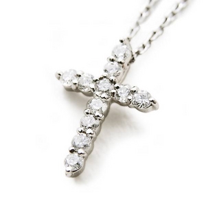 Beji(ベジ) 18金ダイヤcross/ネックレス【ホワイトゴールド】