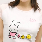 Beji(ベジ) うさぎとぴよ/リブカップ スリーブTシャツ Mサイズ セット