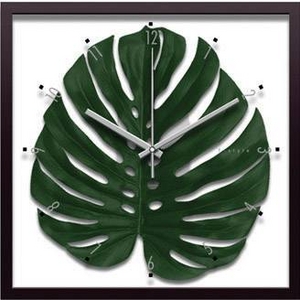 iX s[tpltF-style Clock Monstera deliciosa/Middle(XeEfVIT)摜1