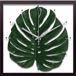 《リーフパネル》F-style Clock Monstera deliciosa/Middle(モンステラ・デリシオサ)
