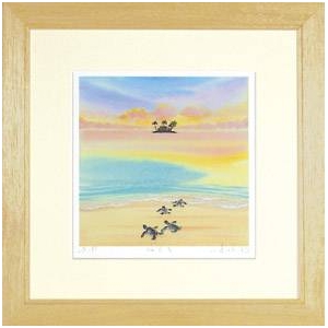 《水彩画》旅立ち〔栗乃木ハルミ・くりのき はるみ〕