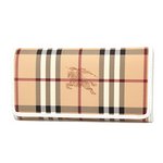 BURBERRY（バーバリー） ヘイマーケットチェック 3910033 長財布 ホワイト