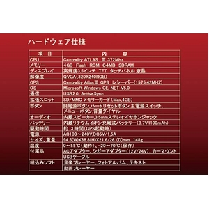 GPSポータブルナビゲーション GN-350P4 ポータブルで持ちはこび自由のカーナビ