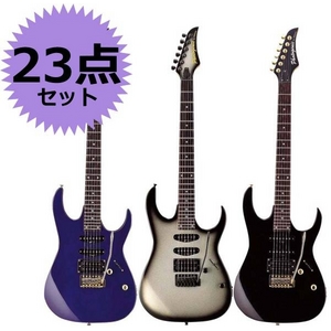 Photo Genic（フォトジェニック） エレキギター初心者23点セット アンプ付き24フレット 【細めのネックでテクニカルにもいける!PGタイプ】 PG240 DBL （DVD）