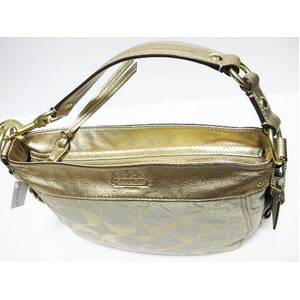 COACH(コーチ) リネンルレックス シグネチャー ゾーイ バッグ #13499