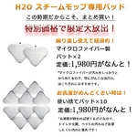 H2Oスチームモップ 超お得!交換/換えパッドセット（マイクロファイバー&使い捨て）