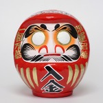 貯金箱だるま 2.5号 赤