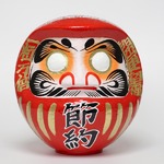 貯金箱だるま 4号 赤