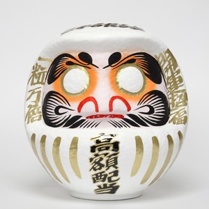 貯金箱だるま 5号 白