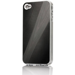 Ai-Style Series iPhone4 ハードケース 【Ai4-Wood-BK】 Type Wood BK(ブラック）