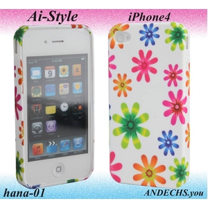 Ai-Style Series iPhone4 TPUケース Type 花柄 【Ai4-hana-01】