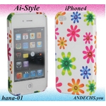 Ai-Style Series iPhone4 TPUケース Type 花柄 【Ai4-hana-01】
