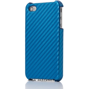 Ai-Style iPhone4 Carbon Look（ハードケース カーボンルック） 【Ai4-Carbon-Blue】（ブルー）