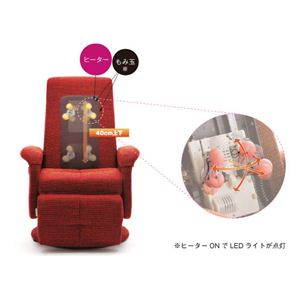 ATEX（アテックス） 家庭用電気マッサージ器 ルルド 3Dもみパーソナルチェア モカブラウン AX-CL1630br 【マッサージチェア】画像２