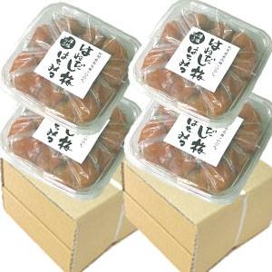 【訳あり】紀州南高梅・はねだし梅ハチミツ 500g×4