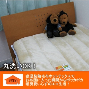 あったか発熱敷パッド ホットテックス(HOT TEX) ダブル ベージュ