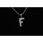 イニシャルダイヤモンドネックレス『F』