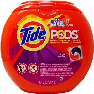 洗濯用洗剤 ＴＩＤＥ ＰＯＤＳ（タイドポッズ）スプリングメドー51oz(57回分）