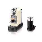 NESPRESSO（ネスプレッソ） エスプレッソマシーン CitiZ（シティズ） クリーム D110CWA3B エアロチーノ（ミルク加熱泡立て器）付き
