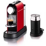 NESPRESSO（ネスプレッソ） エスプレッソマシーン CitiZ（シティズ） レッド C110REA3B エアロチーノ（ミルク加熱泡立て器）付き