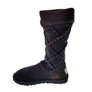 【UGG(アグ) AUSTRARIA】 ブーツ Classic Argyl Knit Boots/STOUT BROUN★US7