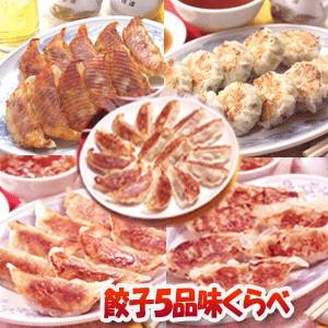 みんなで楽しむ【餃子味くらべＡ】餃子４種・ニラまん1種、合計５種５１個（１３２５ｇ）
