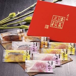 「漬魚三彩」８切入【焼津水産ブランド認定】粕漬、西京味噌漬け、みりん醤油漬、味噌漬