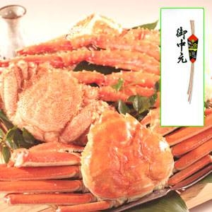 【お中元用 のし付き（名入れ不可）】かに三昧満腹福袋Bセット/3種・合計1.8kg（姿ずわいがに・毛がに・たらばがに脚）