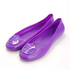 Tory Burch(トリーバーチ) ラバー バレエパンプス パープル 5(22.0cm相当)