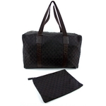 【アウトレット】GUCCI （グッチ）GGキャンバスボストンバッグ・収納ポーチ付 105671 ブラウン