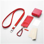 ELECOM iPod nano用ケース+ストラップ+液晶保護フィルム+充電器(レッド)【AVA-N09ACRD】 （iPod/iPhone関連）
