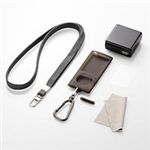 ELECOM iPod nano用ケース+ストラップ+液晶保護フィルム+充電器(ブラック)【AVA-N09ACBK】 （iPod/iPhone関連）