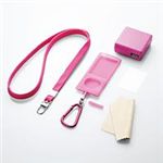 ELECOM iPod nano用ケース+ストラップ+液晶保護フィルム+充電器(ピンク)【AVA-N09ACPN】 （iPod/iPhone関連）