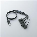 ELECOM（エレコム） U2H-TM410BBK ブラック （USBハブ）