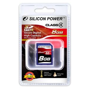 Silicon Power（シリコンパワー） SP008GBSDH004V10 （SDHCメモリーカード）