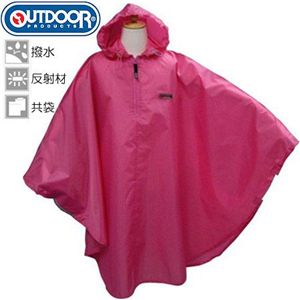 OUTDOOR キッズレインポンチョ(140) 50000115 ピンク