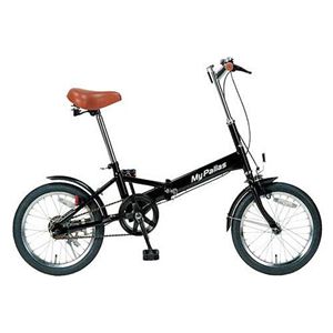 マイパラス 折り畳み自転車 M-101-BK ブラック