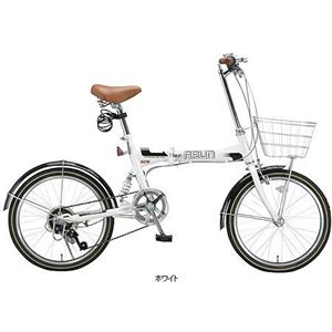 ARUN 折り畳み自転車 MSB-206AS ホワイト