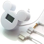 ミッキーシルエットのFMトランスミッター iMusic (ホワイト) RX-DNYFMWH