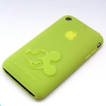 Rix（リックス） iPhone3GS/3G用ディズニーミッキーマウス シリコンケース （イエロー） RX-IJK351YE 【2個セット】