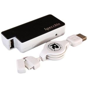 Rix（リックス） specchio乾電池+USB充電器 （ホワイト） RX-JUK664FWH 【3個セット】