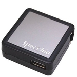 Rix（リックス） Specchio iPod用 家庭コンセントAC充電器 USBポート搭載 （ブラック） RX-JUA687BK 【3個セット】