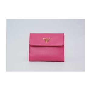 サフィアーノレザー　二つ折り財布（小銭入れ有） ピンク 1MO170　BEGONIA　SAFFIANO METAL