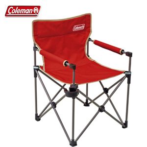 1:Coleman（コールマン） カップホルダー付スリムチェア（レッド） 170-7602