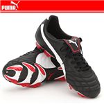 PUMA（プーマ） デルムンド08 ワイドGCi HG 101684-02 ブラック/ホワイト/マーズレッド 24.5cm