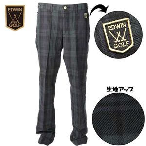 EDWIN GOLF(エドウィン ゴルフ) TC ブラックウォッチ ストレッチ クラシックトラウザー 83cm KG503L M