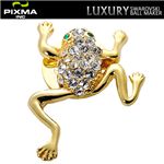 PIXMAGOLF（ピクシマゴルフ） スワロフスキーゴルフマーカー4点セット（Golden Frog）