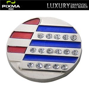 PIXMAGOLF(ピクシマゴルフ) スワロフスキーゴルフマーカー4点セット(America forever)