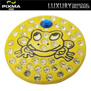 PIXMAGOLF(ピクシマゴルフ) スワロフスキーゴルフマーカー4点セット(Frog yellow)