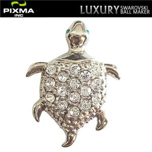 PIXMAGOLF(ピクシマゴルフ) スワロフスキーゴルフマーカー4点セット(Turtle Silver)